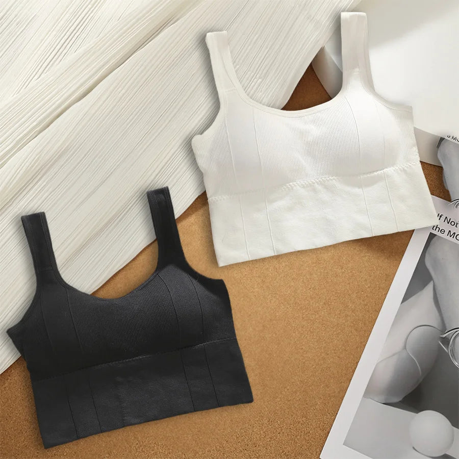 Seamless Shockproof Yoga Bra for Women 4Pcs  Clean Vanilla Store