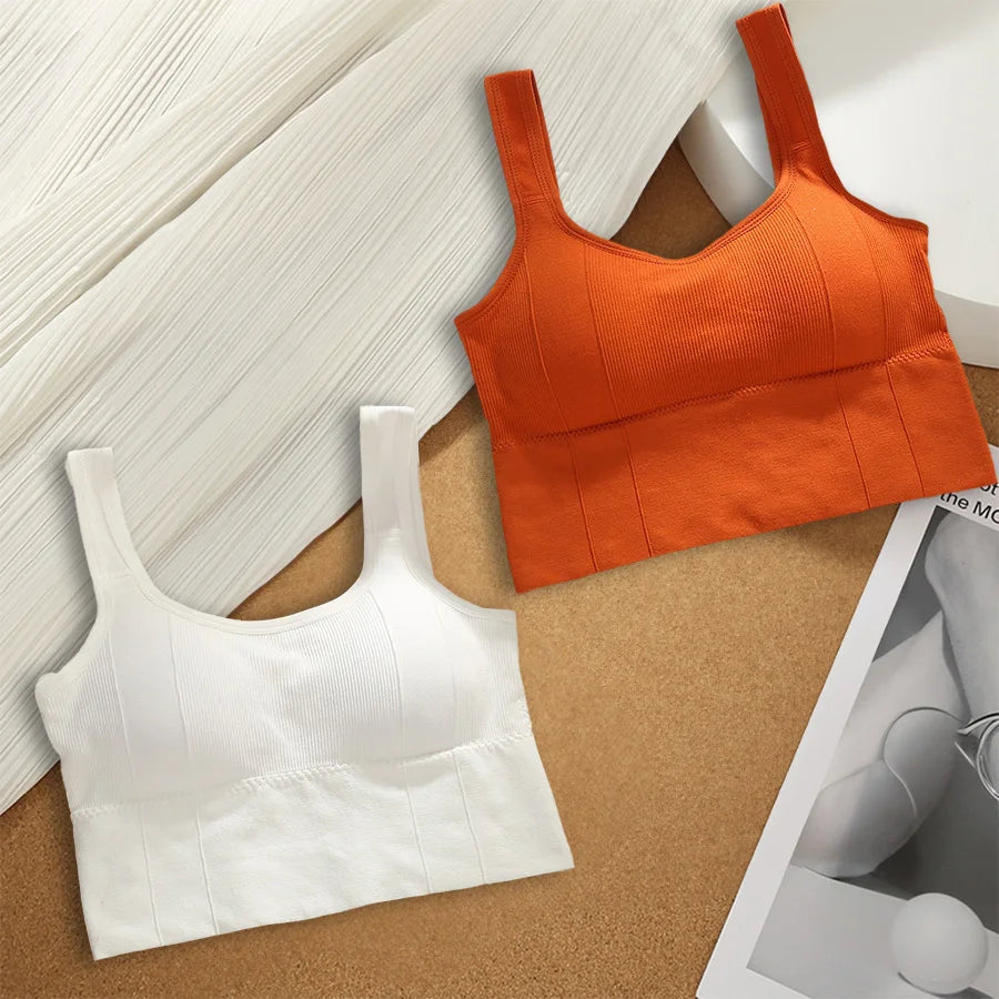 Seamless Shockproof Yoga Bra for Women 4Pcs  Clean Vanilla Store