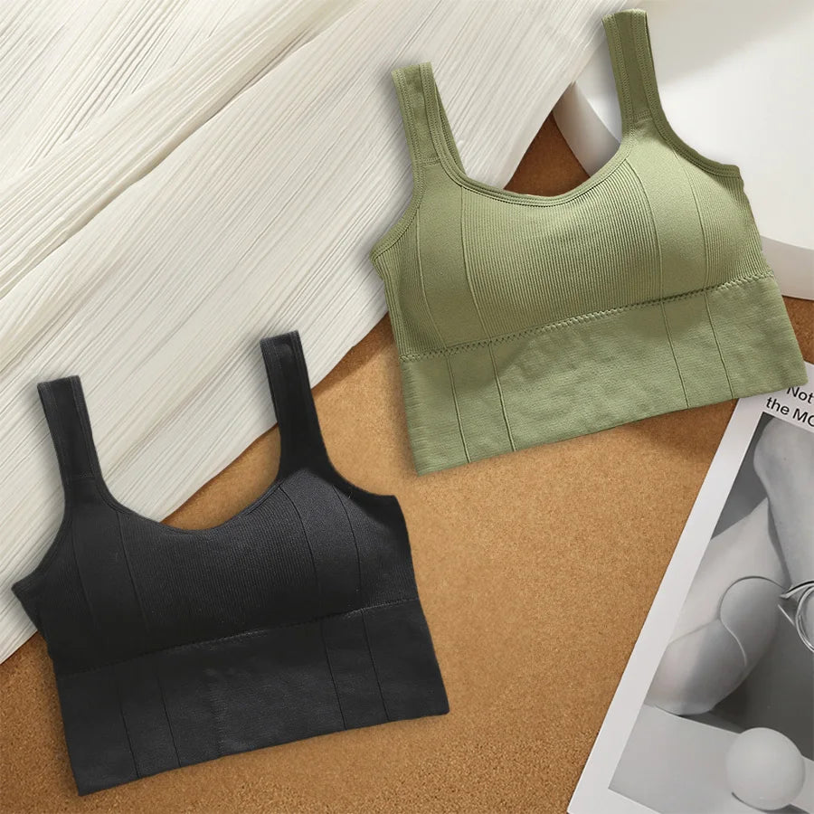 Seamless Shockproof Yoga Bra for Women 4Pcs  Clean Vanilla Store