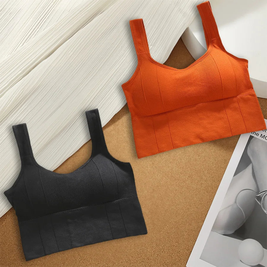 Seamless Shockproof Yoga Bra for Women 4Pcs  Clean Vanilla Store