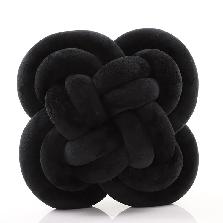 Inyahome Knot Pillow Ball Xmas Plush Floor Cushion  Clean Vanilla Store