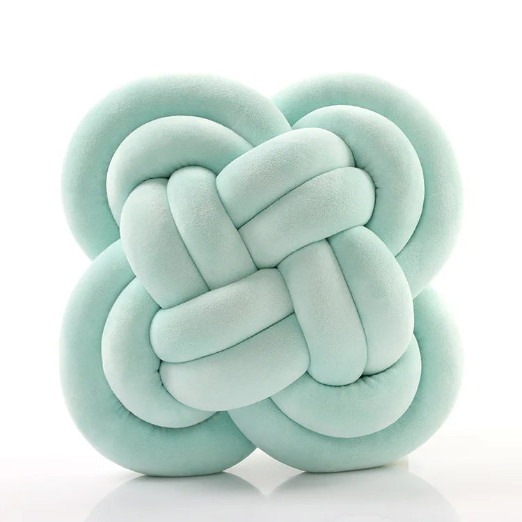 Inyahome Knot Pillow Ball Xmas Plush Floor Cushion  Clean Vanilla Store