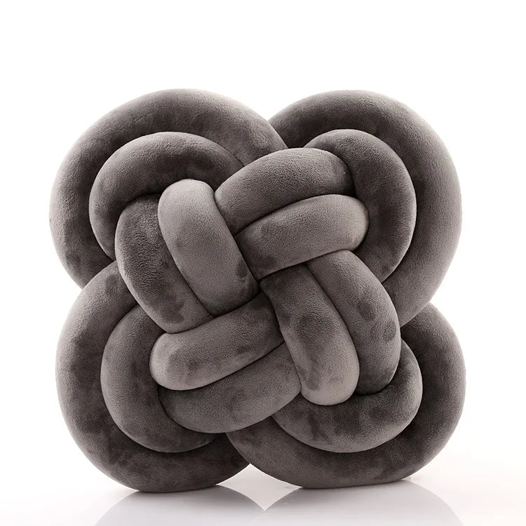 Inyahome Knot Pillow Ball Xmas Plush Floor Cushion  Clean Vanilla Store