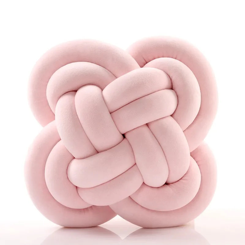Inyahome Knot Pillow Ball Xmas Plush Floor Cushion  Clean Vanilla Store