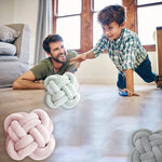 Inyahome Knot Pillow Ball Xmas Plush Floor Cushion  Clean Vanilla Store