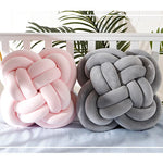 Inyahome Knot Pillow Ball Xmas Plush Floor Cushion  Clean Vanilla Store