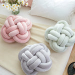 Inyahome Knot Pillow Ball Xmas Plush Floor Cushion  Clean Vanilla Store