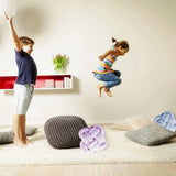 Inyahome Knot Pillow Ball Xmas Plush Floor Cushion  Clean Vanilla Store