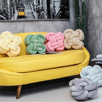 Inyahome Knot Pillow Ball Xmas Plush Floor Cushion  Clean Vanilla Store