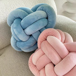 Inyahome Knot Pillow Ball Xmas Plush Floor Cushion  Clean Vanilla Store