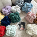 Inyahome Knot Pillow Ball Xmas Plush Floor Cushion  Clean Vanilla Store