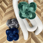 Inyahome Knot Pillow Ball Xmas Plush Floor Cushion  Clean Vanilla Store