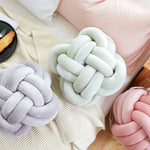 Inyahome Knot Pillow Ball Xmas Plush Floor Cushion  Clean Vanilla Store