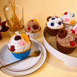 Chocolate & Heart-Shaped Cupcake Scented Candle 10 Hour Burn Time