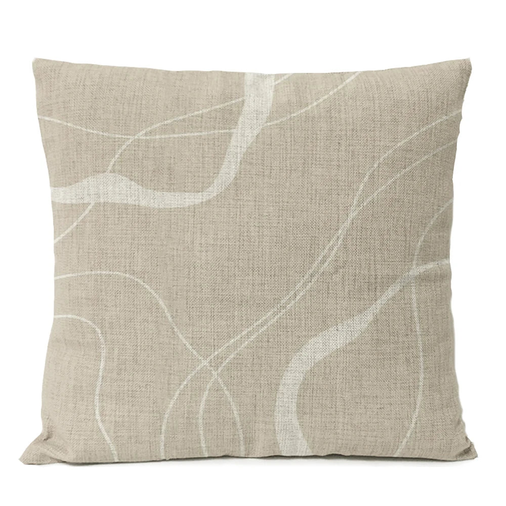 Abstract Minimalist Boho Pillow Cover - Black Design  Clean Vanilla Store
