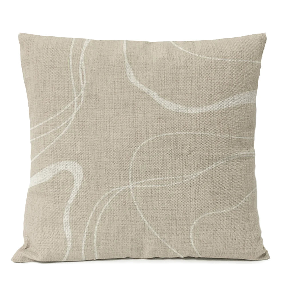 Abstract Minimalist Boho Pillow Cover - Black Design  Clean Vanilla Store