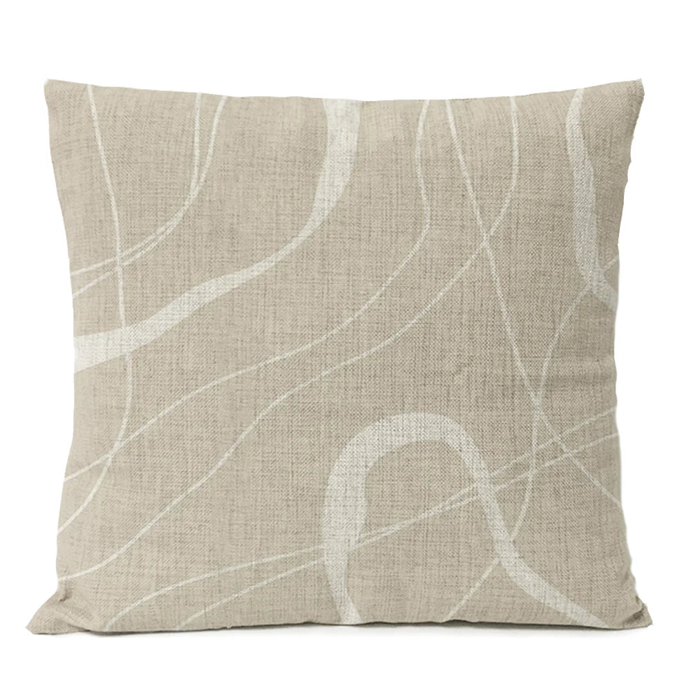 Abstract Minimalist Boho Pillow Cover - Black Design  Clean Vanilla Store