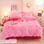 3Pcs Super Warm Coral Fleece Bedding Set Cozy Comfort  Clean Vanilla Store