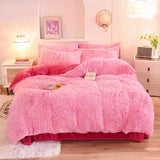 3Pcs Super Warm Coral Fleece Bedding Set Cozy Comfort  Clean Vanilla Store