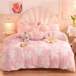 3Pcs Super Warm Coral Fleece Bedding Set Cozy Comfort  Clean Vanilla Store