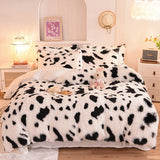 3Pcs Super Warm Coral Fleece Bedding Set Cozy Comfort  Clean Vanilla Store