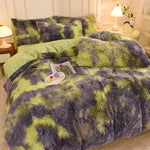 3Pcs Super Warm Coral Fleece Bedding Set Cozy Comfort  Clean Vanilla Store