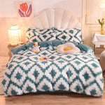 3Pcs Super Warm Coral Fleece Bedding Set Cozy Comfort  Clean Vanilla Store