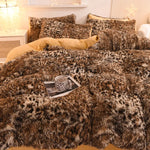 3Pcs Super Warm Coral Fleece Bedding Set Cozy Comfort  Clean Vanilla Store
