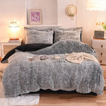 3Pcs Super Warm Coral Fleece Bedding Set Cozy Comfort  Clean Vanilla Store