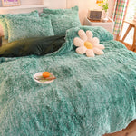 3Pcs Super Warm Coral Fleece Bedding Set Cozy Comfort  Clean Vanilla Store