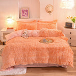3Pcs Super Warm Coral Fleece Bedding Set Cozy Comfort  Clean Vanilla Store