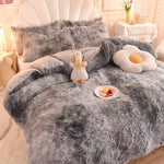 3Pcs Super Warm Coral Fleece Bedding Set Cozy Comfort  Clean Vanilla Store