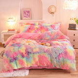 3Pcs Super Warm Coral Fleece Bedding Set Cozy Comfort  Clean Vanilla Store