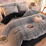 3Pcs Super Warm Coral Fleece Bedding Set Cozy Comfort  Clean Vanilla Store