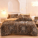 3Pcs Super Warm Coral Fleece Bedding Set Cozy Comfort  Clean Vanilla Store