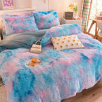 3Pcs Super Warm Coral Fleece Bedding Set Cozy Comfort  Clean Vanilla Store