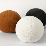Spherical Boucle Throw Pillow Cushion for Cozy Style  Clean Vanilla Store
