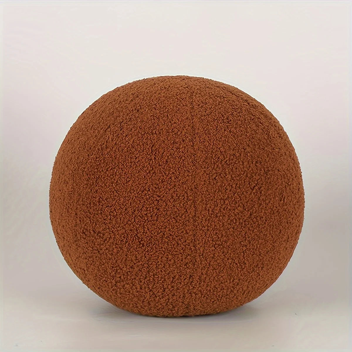 Spherical Boucle Throw Pillow Cushion for Cozy Style  Clean Vanilla Store