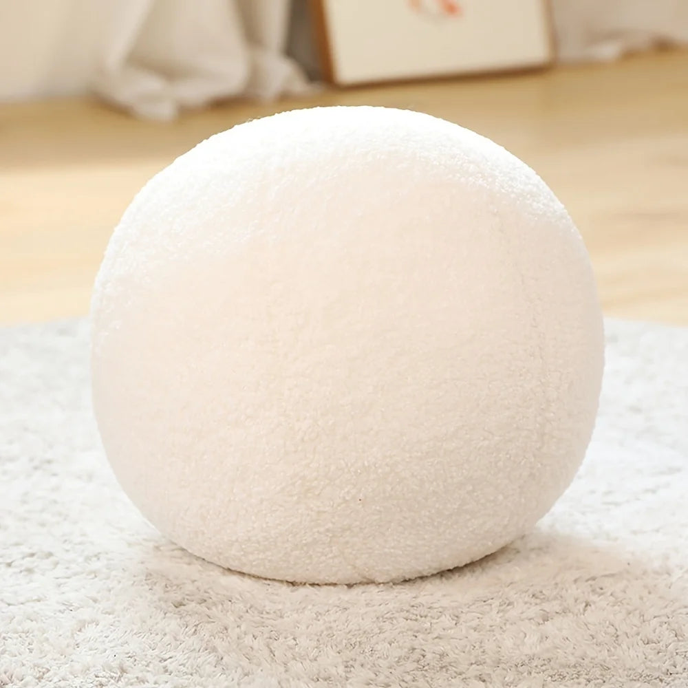 Spherical Boucle Throw Pillow Cushion for Cozy Style  Clean Vanilla Store