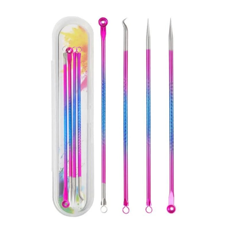 4PCS Acne Blackhead Comedone Tool Set for Clear Skin  Clean Vanilla Store