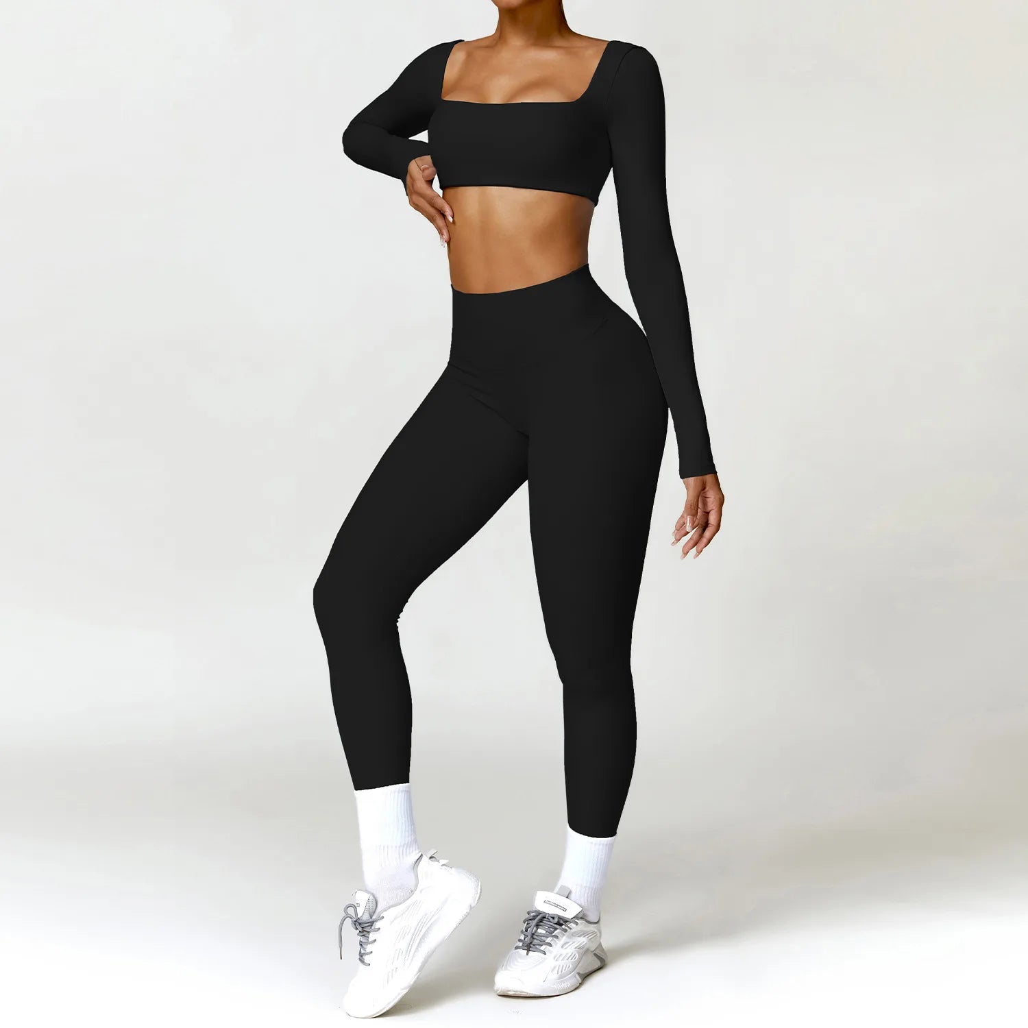 Fashionable 2-Piece Sports Co-Ord Set – Leggings & Top  Clean Vanilla Store