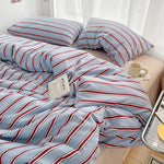 Classic Style Striped Duvet Cover Set - 3pcs  Clean Vanilla Store