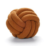 Hand-Knotted Ball Throw Pillow Cushion in Soft Lamb Fleece  Clean Vanilla Store
