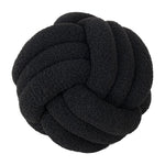 Hand-Knotted Ball Throw Pillow Cushion in Soft Lamb Fleece  Clean Vanilla Store