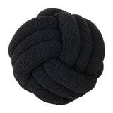 Hand-Knotted Ball Throw Pillow Cushion in Soft Lamb Fleece  Clean Vanilla Store