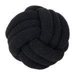 Hand-Knotted Ball Throw Pillow Cushion in Soft Lamb Fleece  Clean Vanilla Store