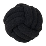 Hand-Knotted Ball Throw Pillow Cushion in Soft Lamb Fleece  Clean Vanilla Store