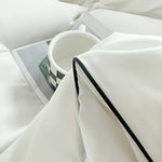 Modern Contrast Duvet & Pillowcase Set for Chic Style  Clean Vanilla Store