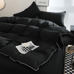 Modern Contrast Duvet & Pillowcase Set for Chic Style  Clean Vanilla Store