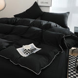 Modern Contrast Duvet & Pillowcase Set for Chic Style  Clean Vanilla Store